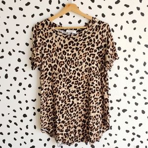 Short Sleeve Leopard Tee